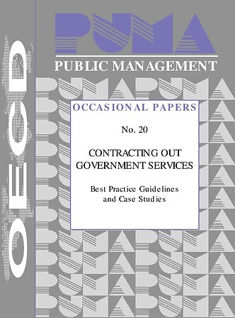 Contracting Out Government Services: Best Practice Guidelines and 